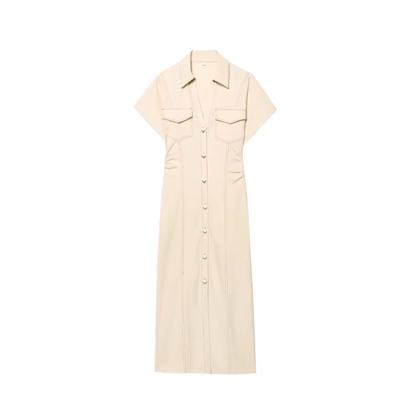 The Glow Denim Midi Dress