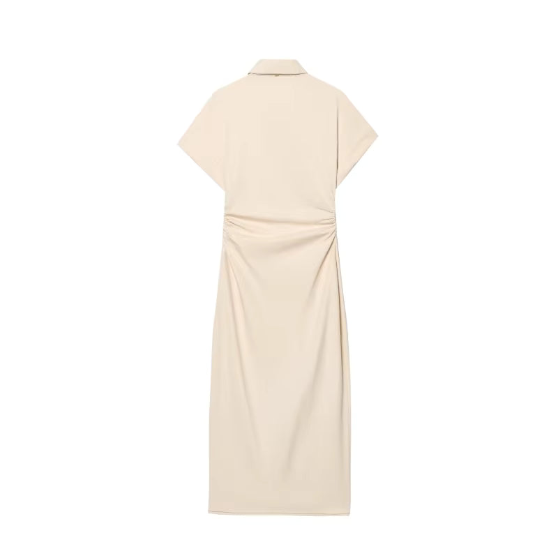 The Glow Denim Midi Dress