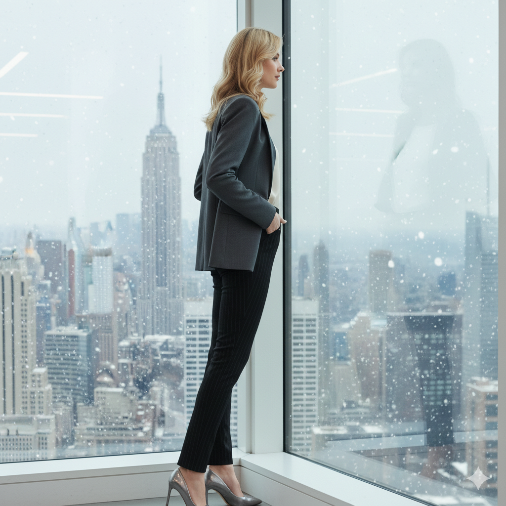 Women’s High-Waist Slim Pants – Modern Stretch Pencil Fit