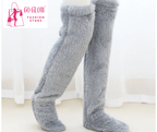 Women's Fuzzy Thigh-High Thermal Stockings