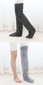 Women's Fuzzy Thigh-High Thermal Stockings