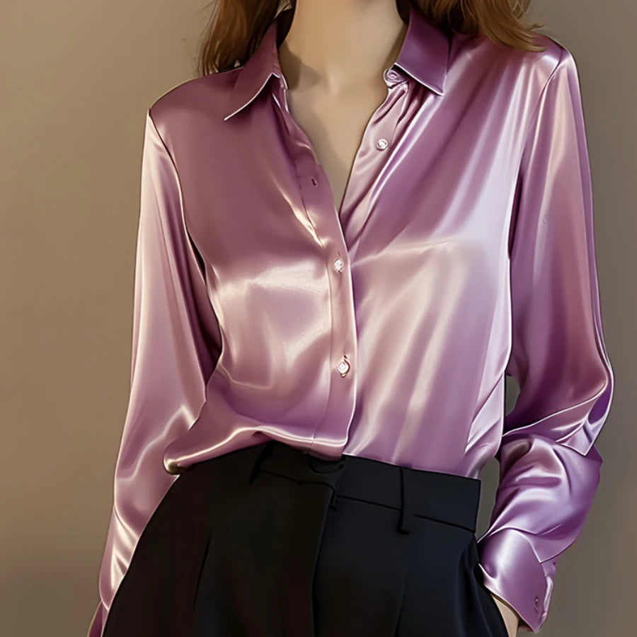 LuxeSatin Blouse