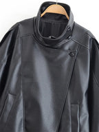 Faux Leather Moto Jacket