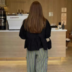 Ruffle Blouse Puff Sleeve