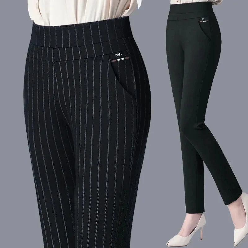 Women’s High-Waist Slim Pants – Modern Stretch Pencil Fit