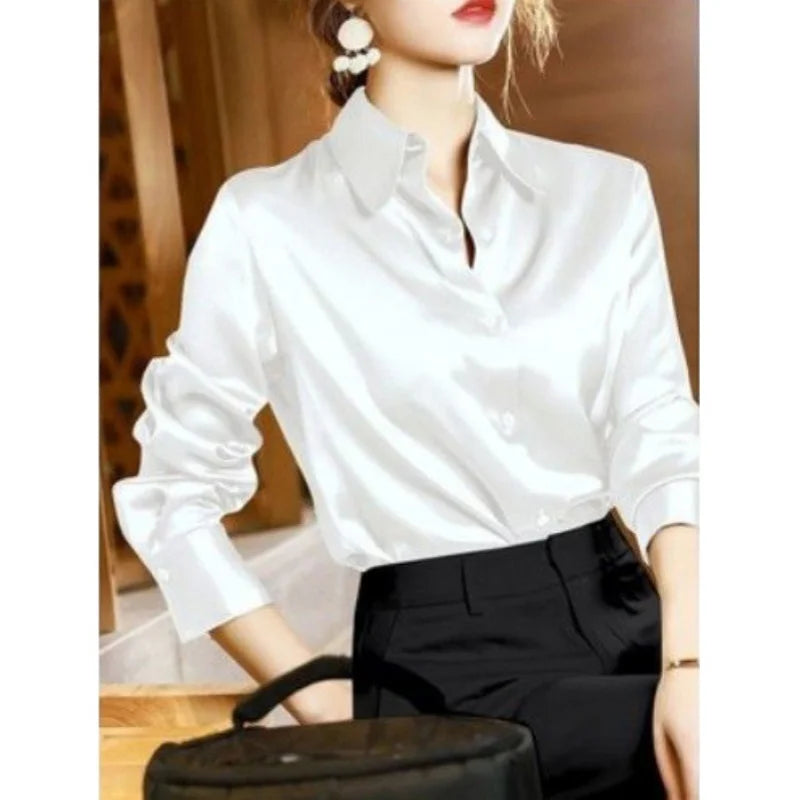 LuxeSatin Blouse
