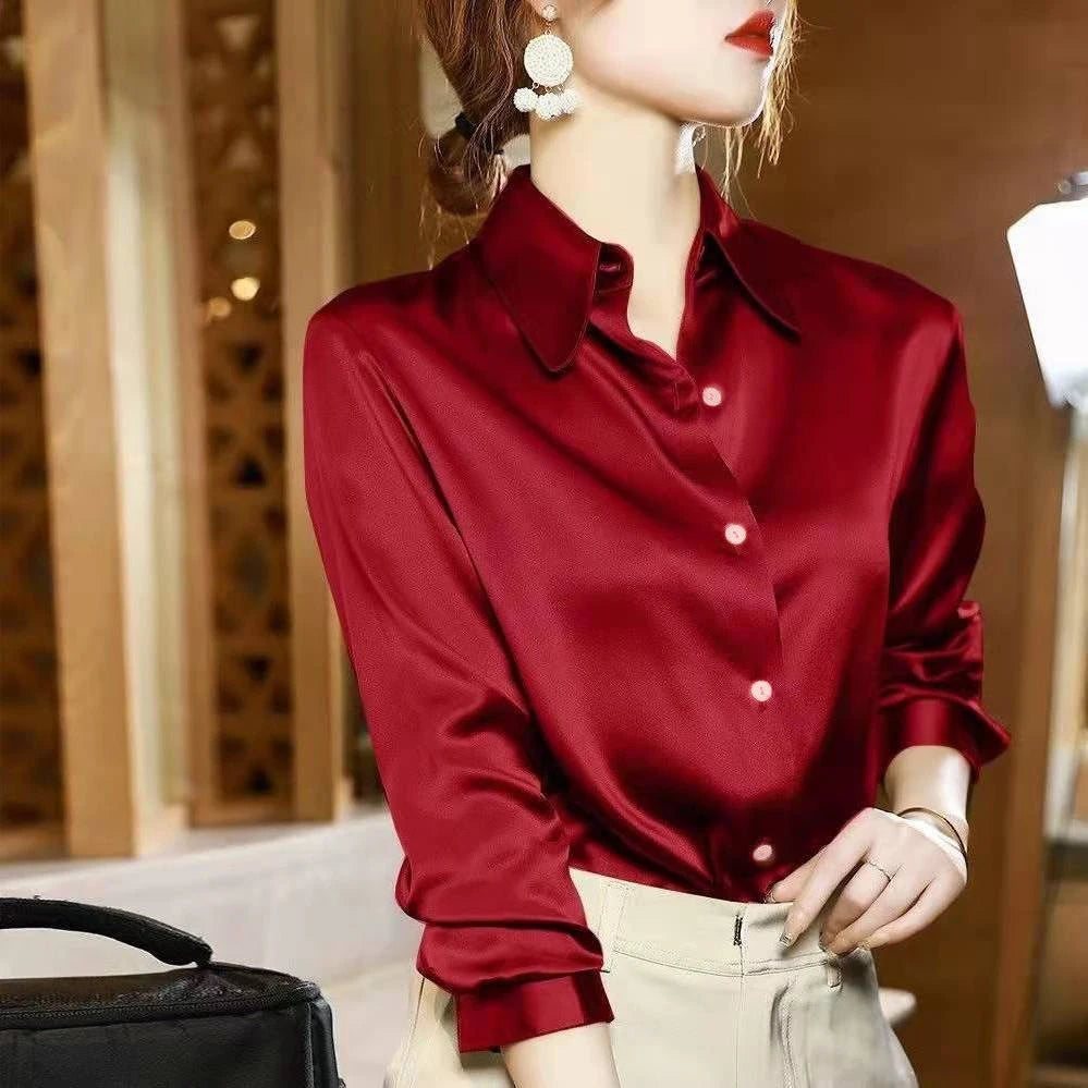 LuxeSatin Blouse