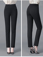 High-Waist Slim Pants