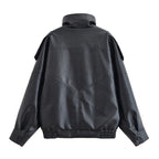 Faux Leather Moto Jacket