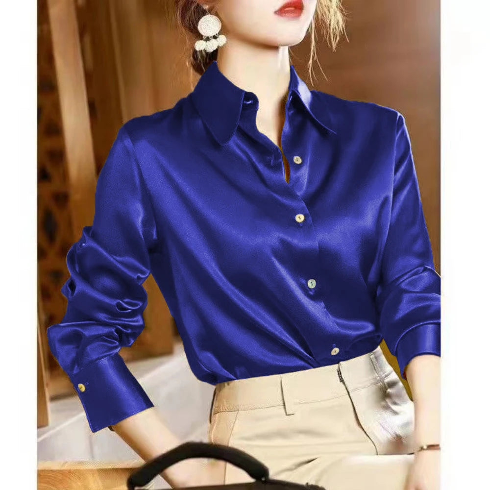 LuxeSatin Blouse