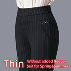 High-Waist Slim Pants
