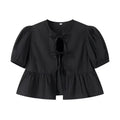 Ruffle Blouse Puff Sleeve