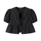 Ruffle Blouse Puff Sleeve