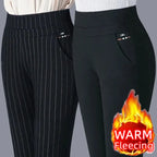 High-Waist Slim Pants