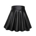 Faux Leather Pleated Mini Skirt
