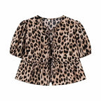 Ruffle Blouse Puff Sleeve