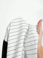 Striped Chiffon Blouse for Women – Short Streetwear Top