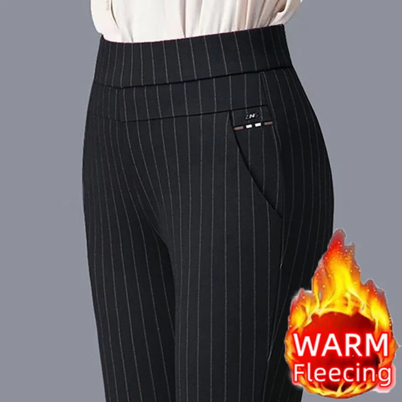 High-Waist Slim Pants