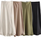 Women’s Satin Midi Skirt