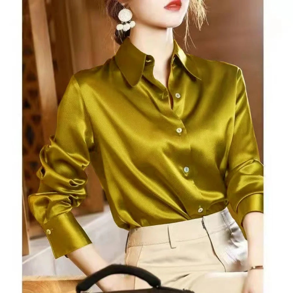 LuxeSatin Blouse