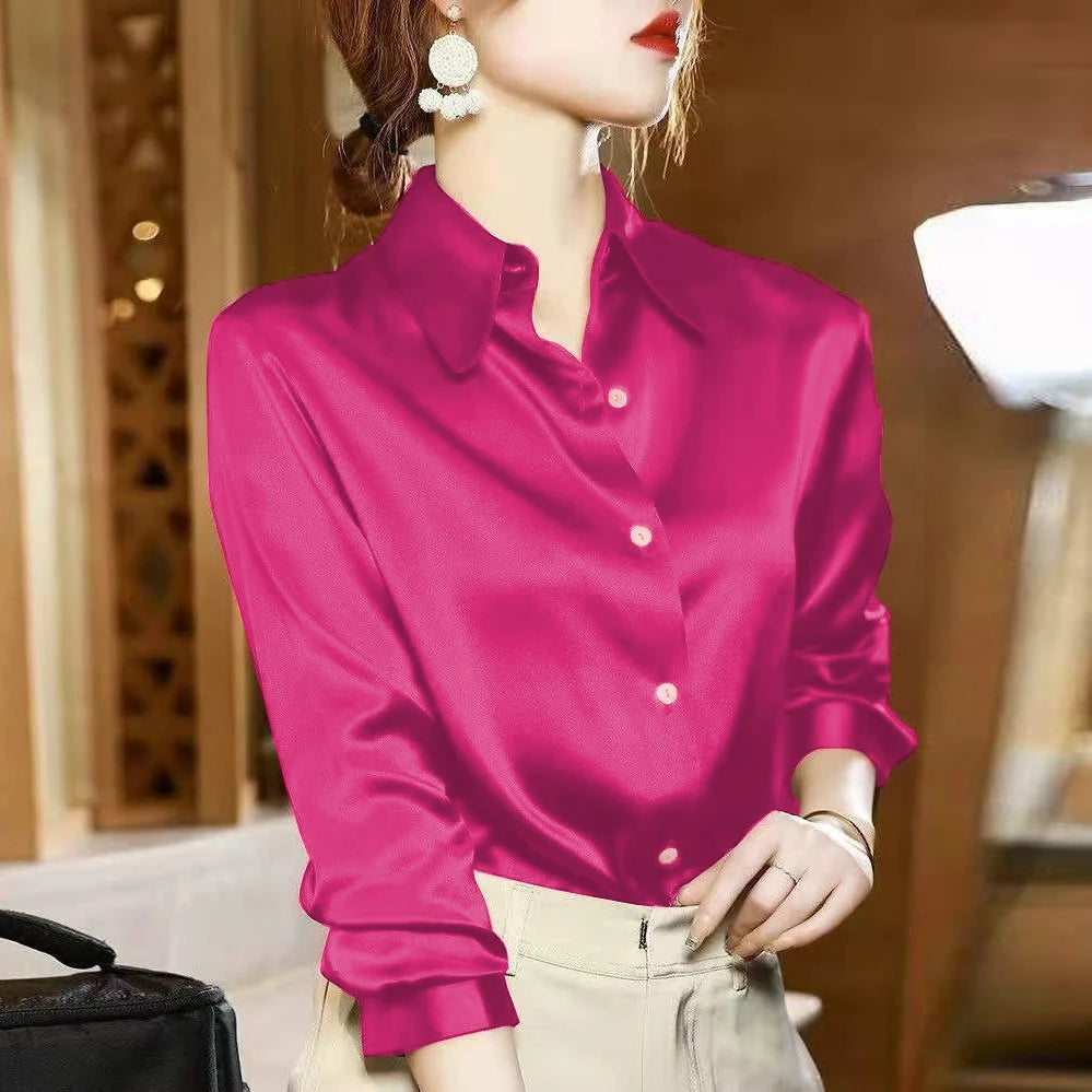 LuxeSatin Blouse