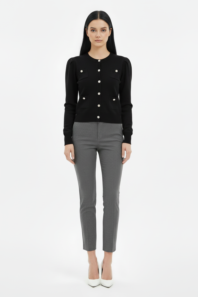 Celeste Knit Cardigan - Black