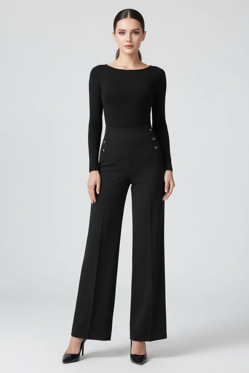 Elegant High-Waist Pants - Studio 2
