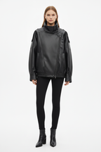 Faux Leather Moto Jacket - Revised with Reference