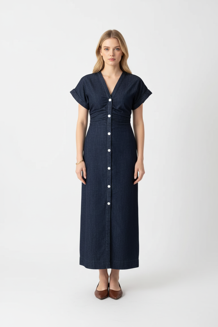 Glow Denim Midi Dress - Studio 2