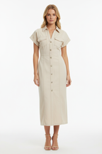 Glow Denim Midi Dress - Studio 8