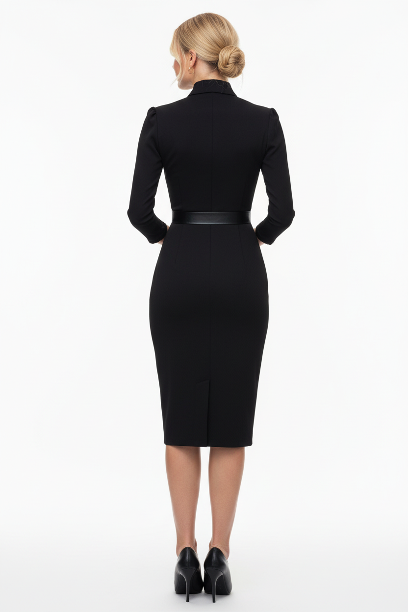 Glow Parisienne Tweed Midi - Back View