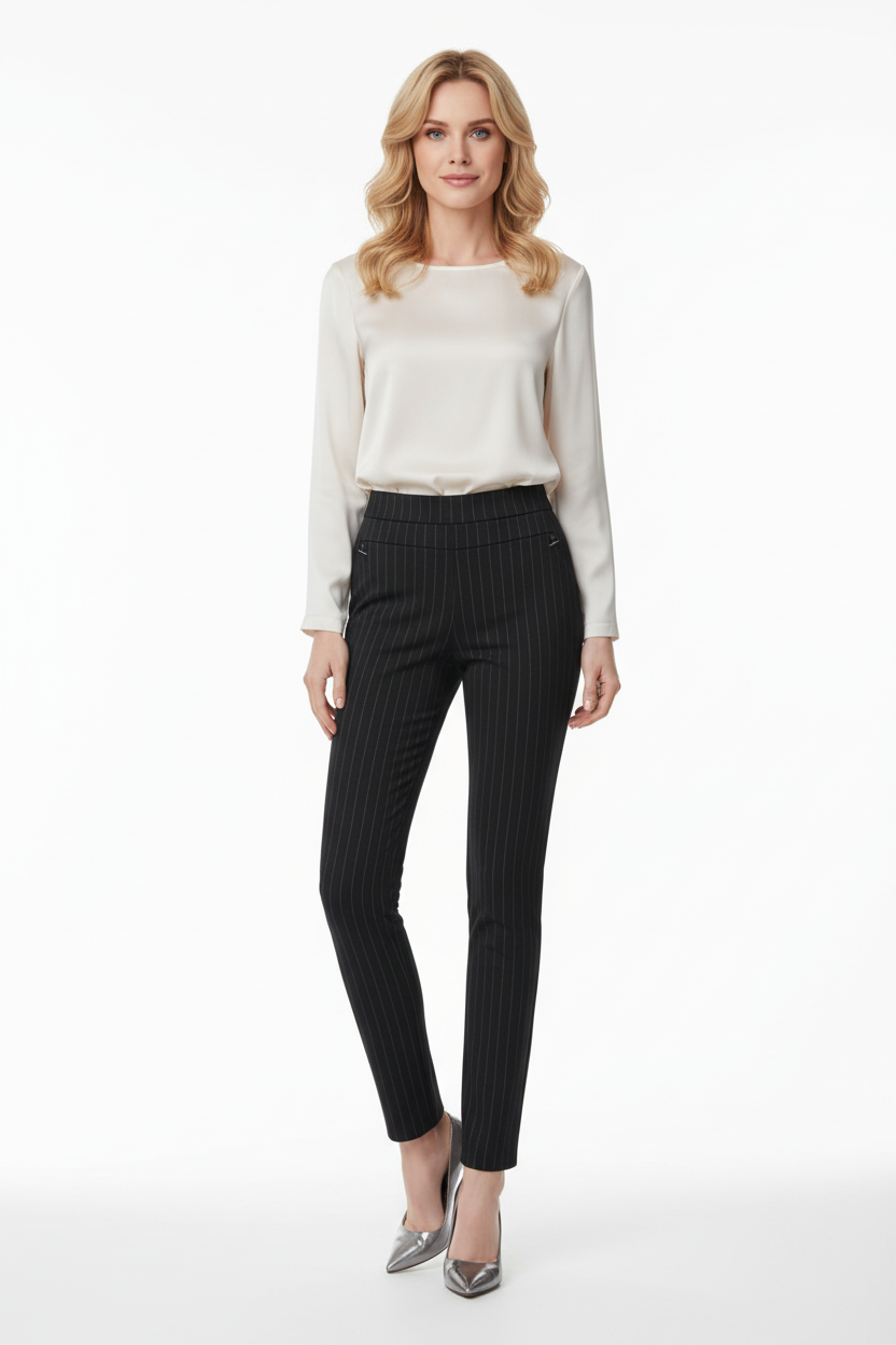 High-Waist Slim Pants - Studio 3