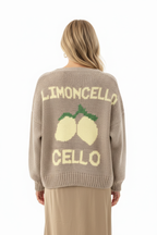 Lemon Glow Lantern Cardigan - Back Detail