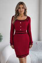 Luna Square Neck Dress - Studio 5