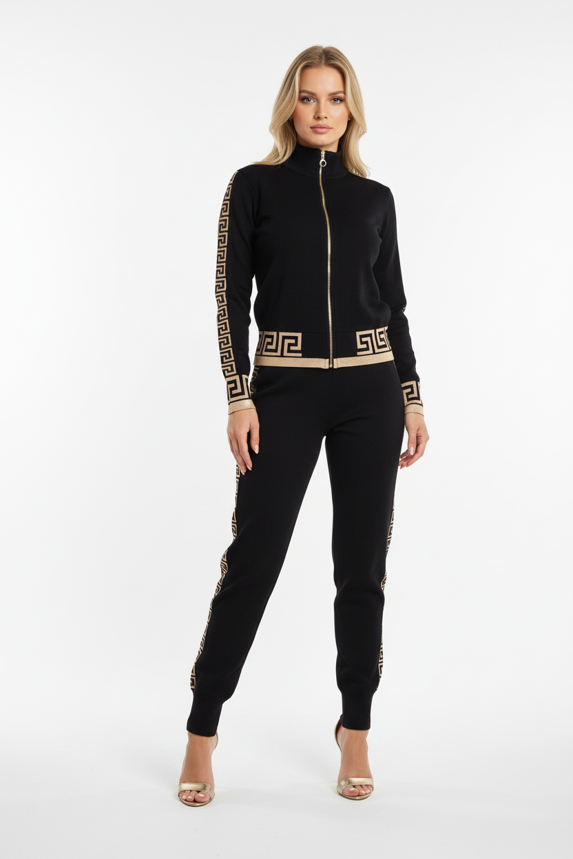 Luxe Print Two-Piece Suit - Studio 1