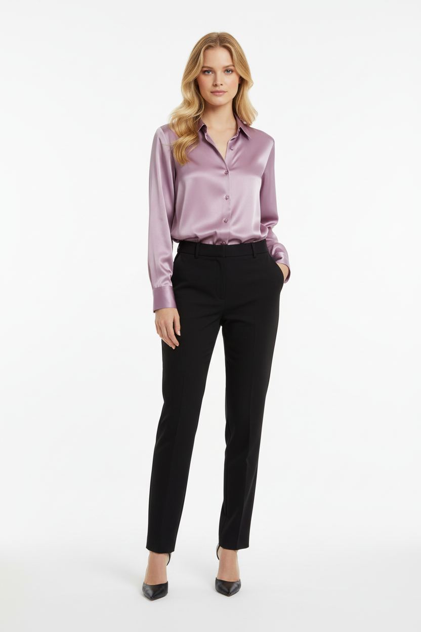 LuxeSatin Blouse - Studio 12