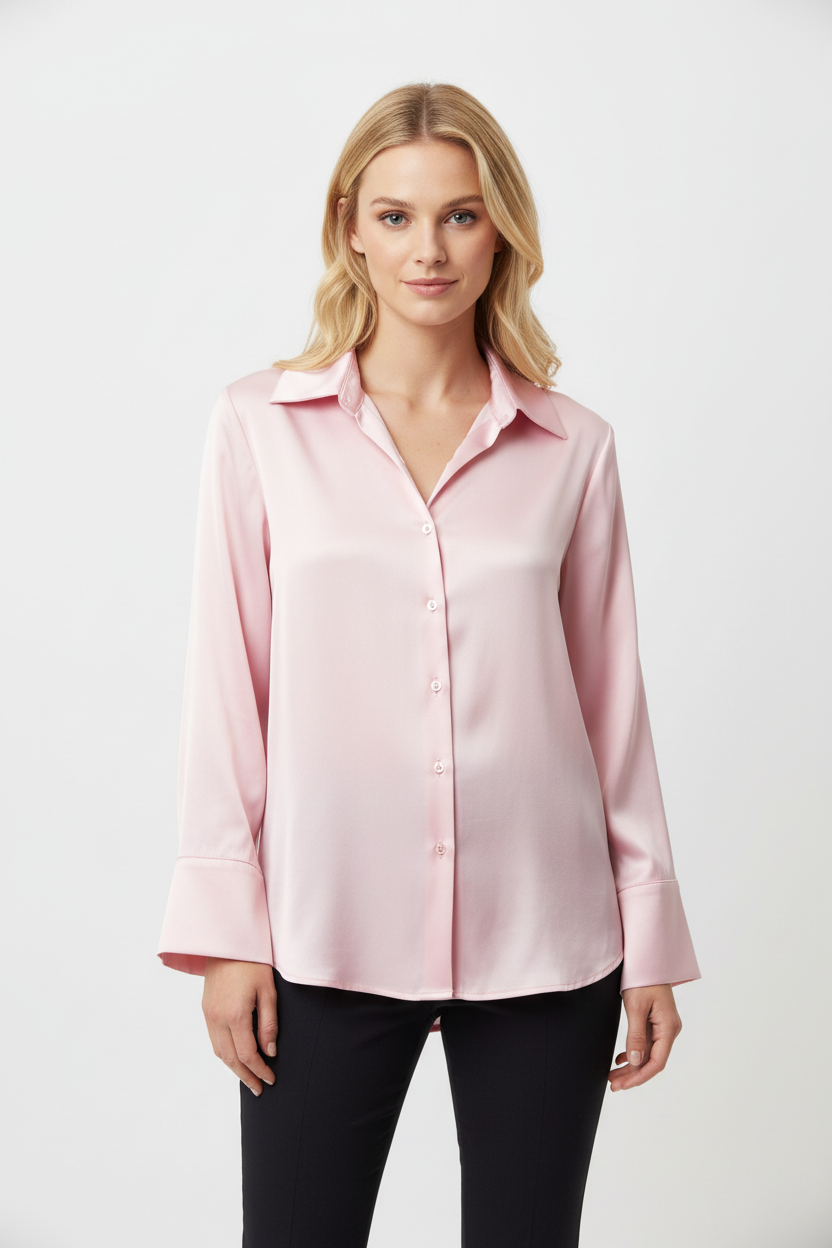 LuxeSatin Blouse - Studio 15