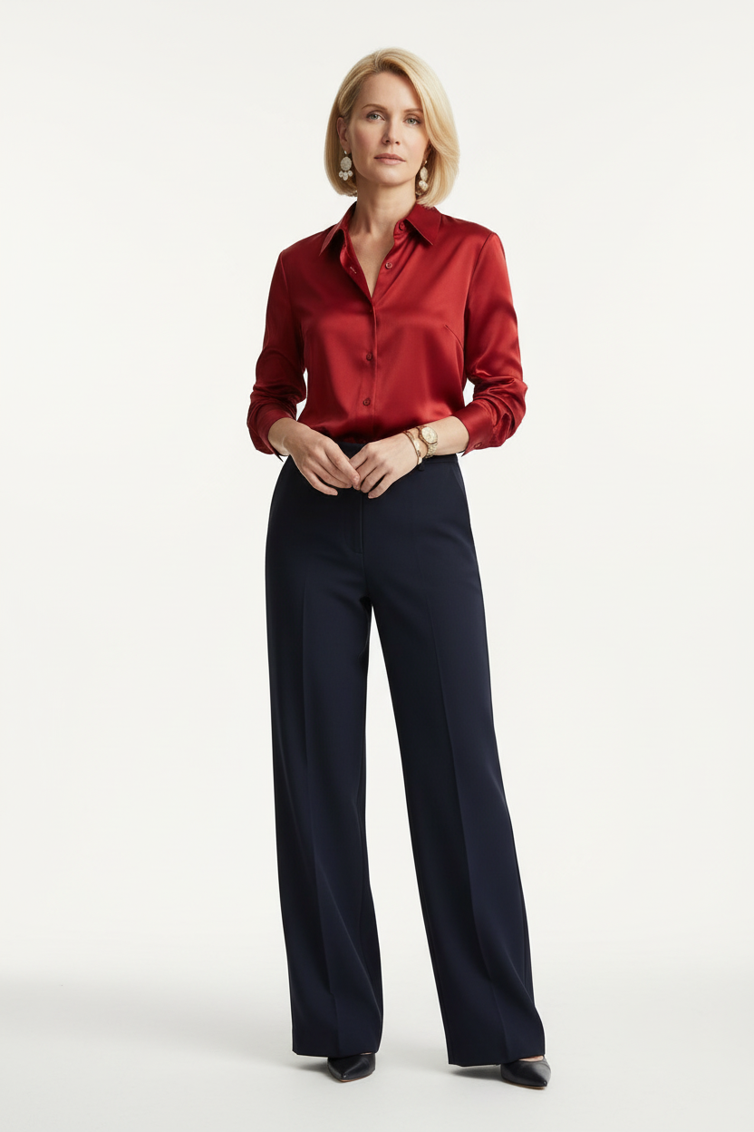 LuxeSatin Blouse - Studio 2