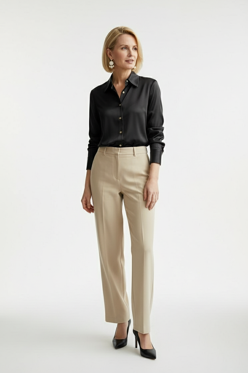LuxeSatin Blouse - Studio 3