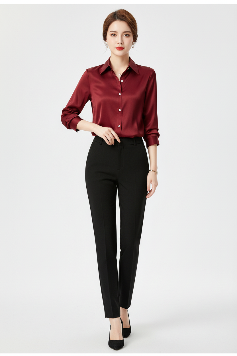 LuxeSatin Blouse - Studio 4