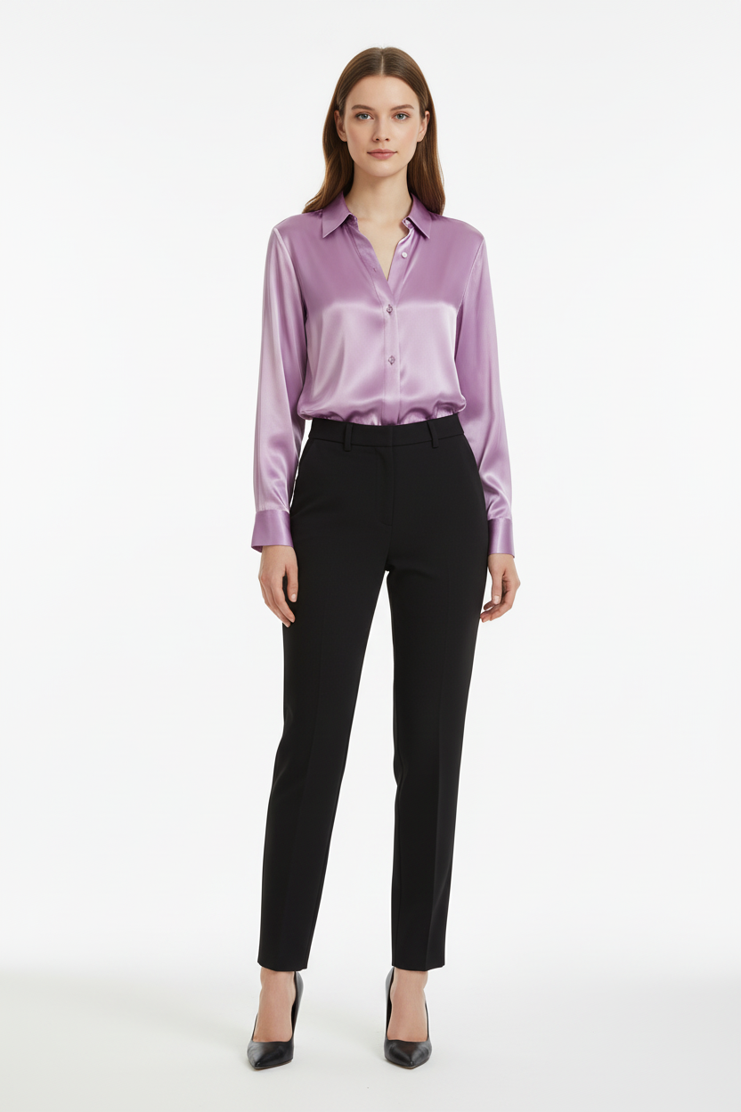 LuxeSatin Blouse - Studio 6