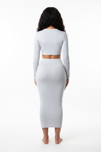 Nova Knit Midi Skirt Set - Back