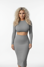 Nova Knit Midi Skirt Set - Studio 3