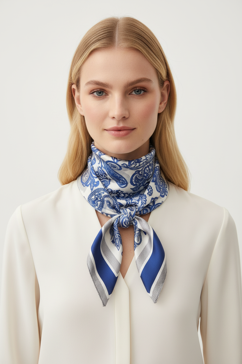 Silk Glow Bandana - Neck Scarf 10