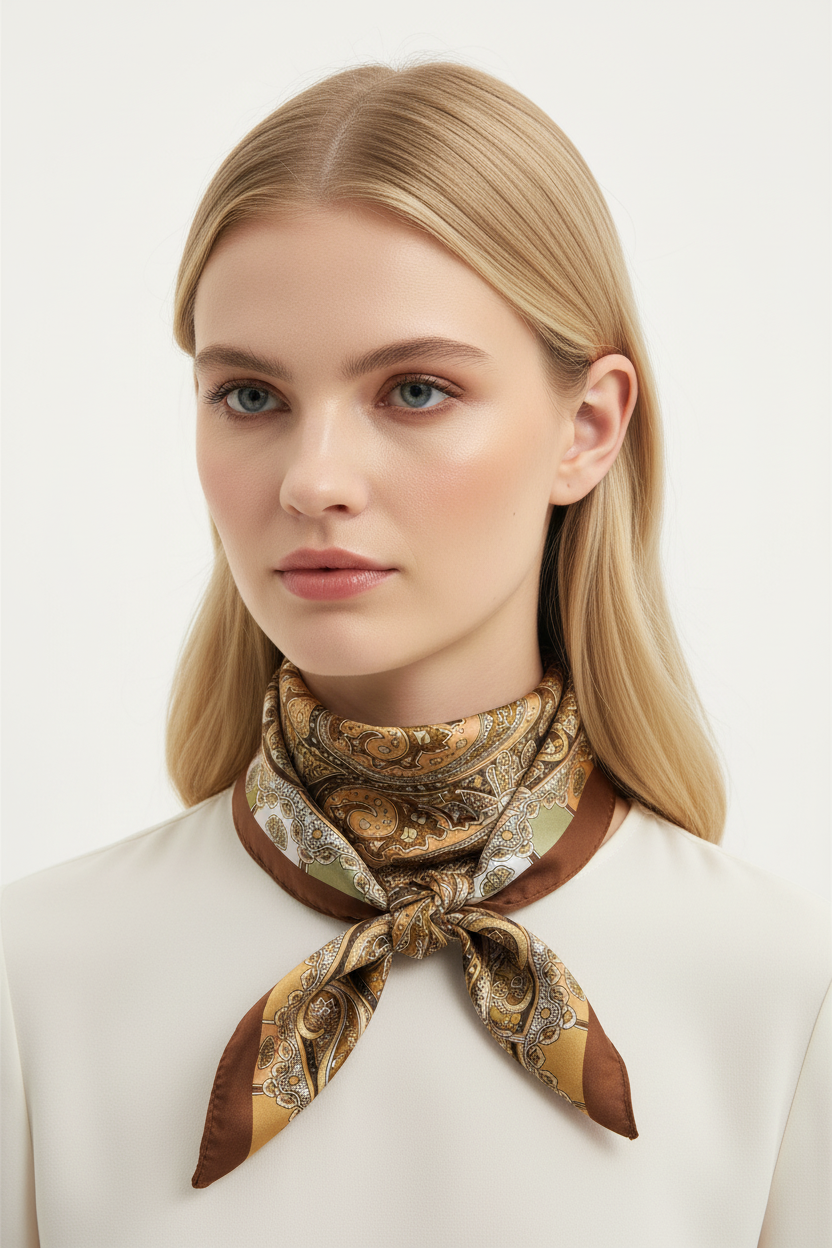 Silk Glow Bandana - Neck Scarf 15