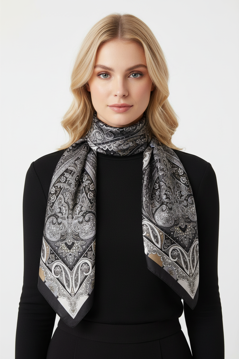 Silk Glow Bandana - Neck Scarf 8