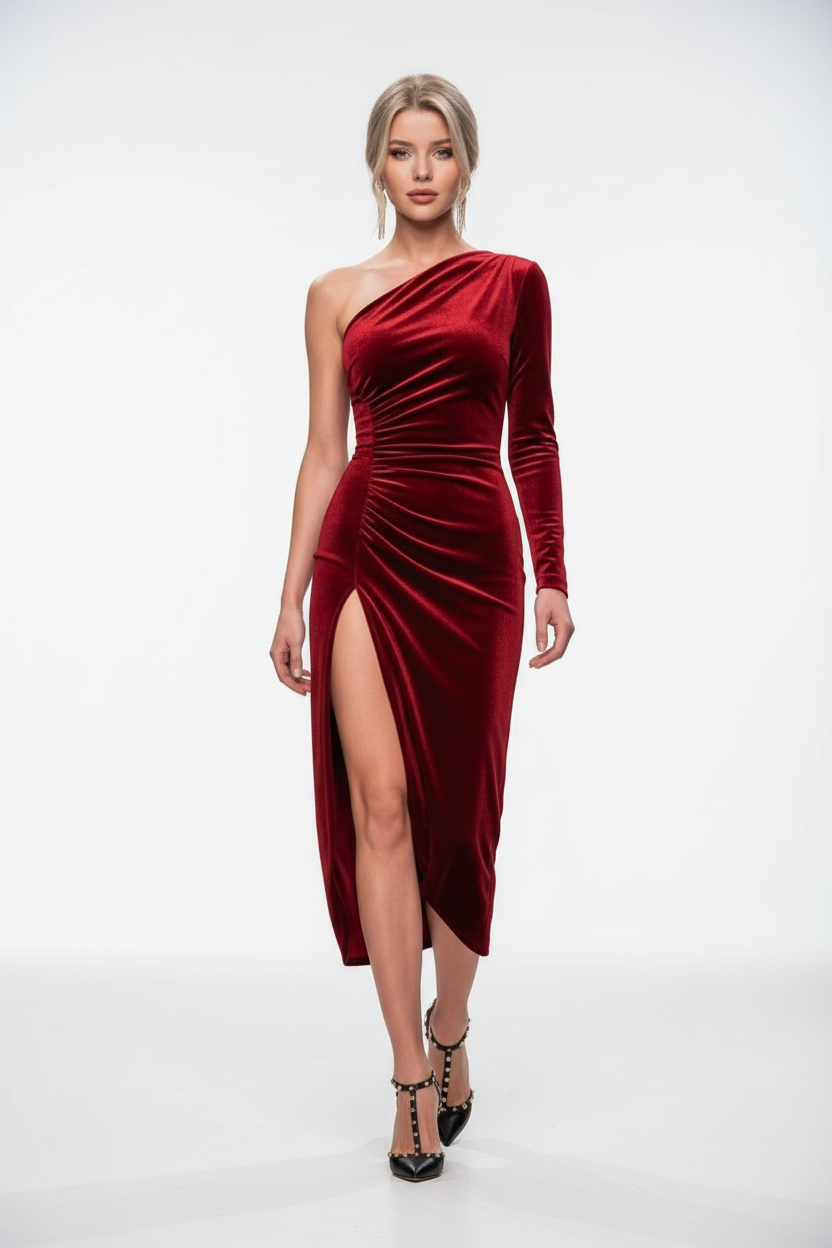 Velvet Midi Dress - Studio 1