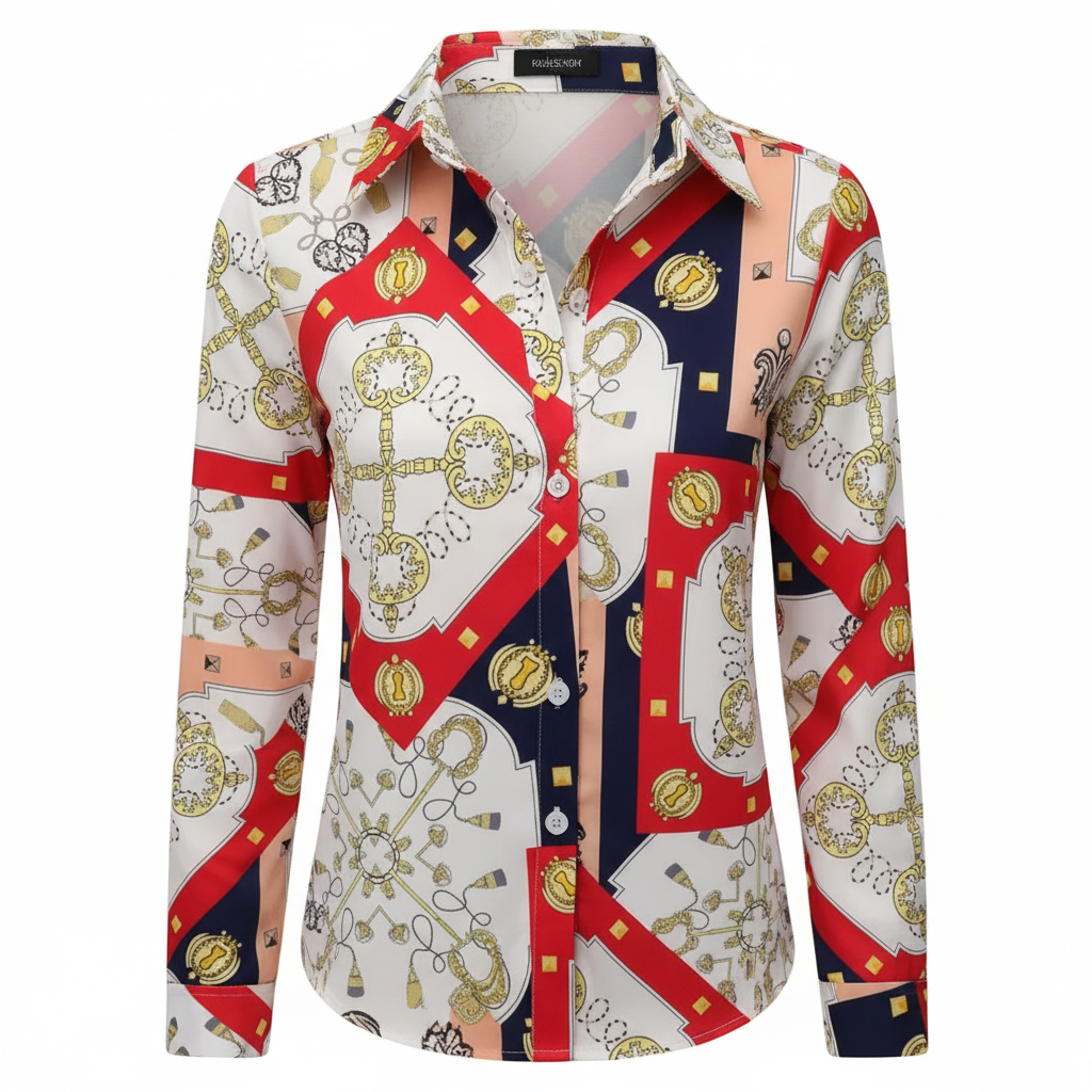 Viva Print Blouse - New Product Image