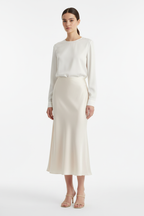 Women's Satin Midi Skirt - Studio 3